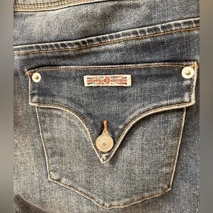 Hudson Colin Skinny Raw Hem Distressed Jeans